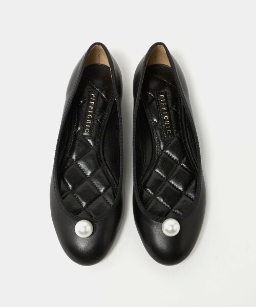 ＜PIPPICHIC＞CHUCHU 仿珍珠平底鞋