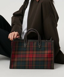 【特別訂製】＜A VACATION＞BLEAD M 格紋托特包