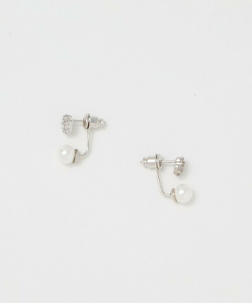 水鑽＆仿珍珠耳釘