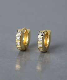 GLD CZ 圓圈 耳釘