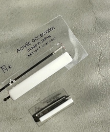 TW sAn 2tone pin long 一字髮夾L