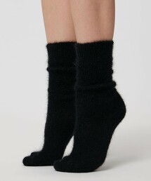 絨毛羅紋襪子