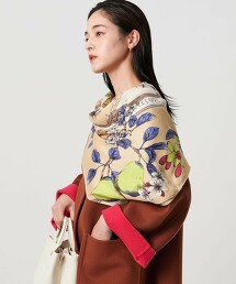 【部分特別訂製】＜manipuri＞混蠶絲披肩圍巾