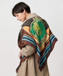 【部分特別訂製】＜manipuri＞混蠶絲披肩圍巾