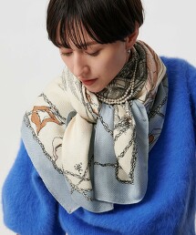 【部分特別訂製】＜manipuri＞混蠶絲披肩圍巾