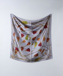 ＜manipuri＞絲綢 方巾 L 22FW 日本製