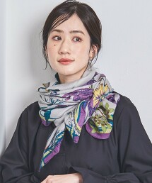 ＜manipuri＞羊毛/絲綢 披肩圍巾