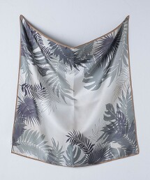 UBC 植物 蠶絲 絲巾 日本製