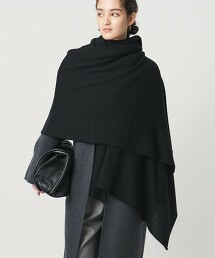 喀什米爾羊毛針織披肩圍巾