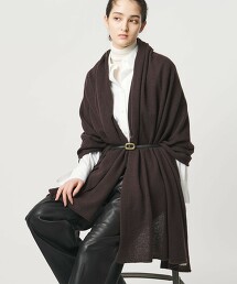 喀什米爾羊毛針織披肩圍巾