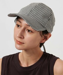 小方格格紋抗UV棒球帽