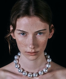 TW IRIS47 KNOT PEAL STRP 結繩珍珠吊飾