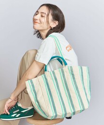 【特別訂製】＜beej＞2WAY條紋刺繍托特包