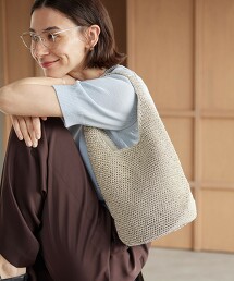 金屬紗線單手把單肩包