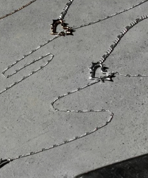 TW SOIERIE Raw edge heart lariat 項鍊