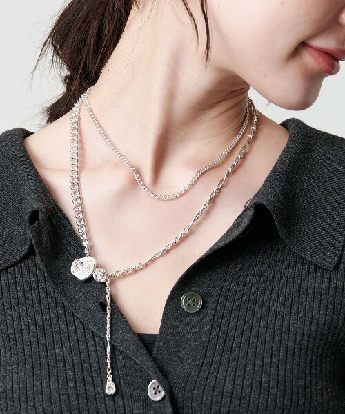 ＜Soierie＞Rose layered 項鍊