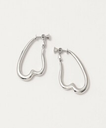 金屬心型線條耳環