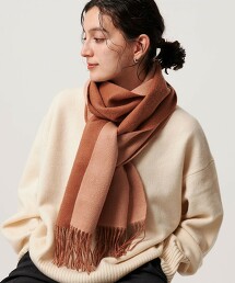【特別訂製】＜Eds Cashmere＞喀什米爾羊毛正反兩用圍巾