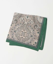 絲綢佩斯利花紋方巾