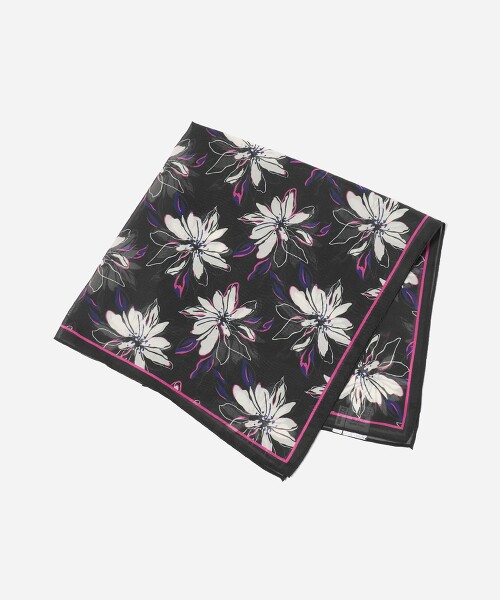 花朵方巾