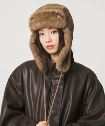 ＜NEW ERA＞刷毛針織飛行帽