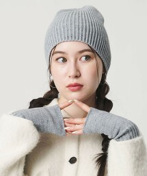 亮片羅紋針織毛帽