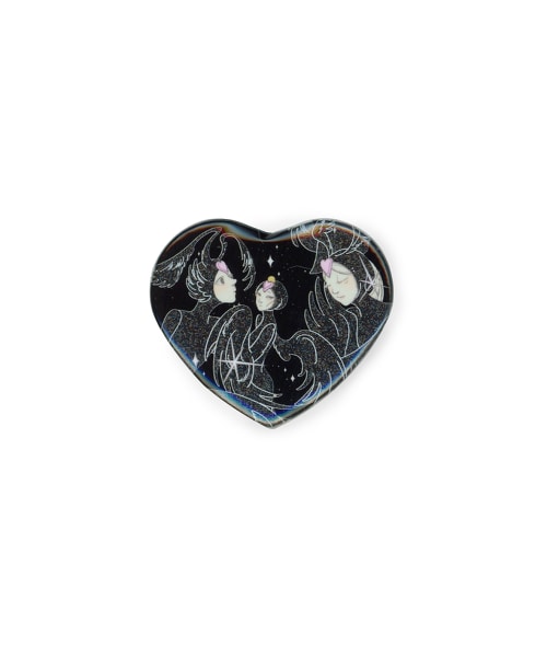 saitemiss Black Bird Lady Badge 黑色鳥女 徽章