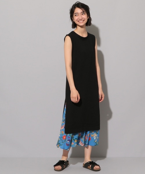 SFL 無袖 開衩 針織上衣†