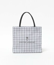 小方格格紋LOGO托特包 S