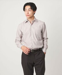 棉格紋寬領正裝襯衫 易熨燙