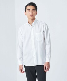 Evelit 棉牛津布素色壓扣釦領襯衫 EASY IRON