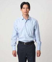 棉人字呢寬角領禮服襯衫 不易皺