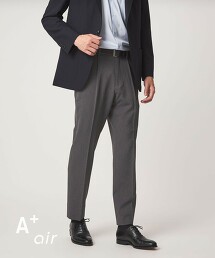 A＋ air 網眼彈性1打摺西裝褲 吸水速乾