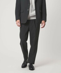 A＋ 針織斜紋彈性輕便打摺西裝褲