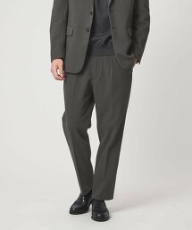 A＋ 針織斜紋彈性輕便打摺西裝褲