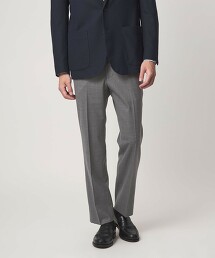 混色輕薄彈性西裝褲