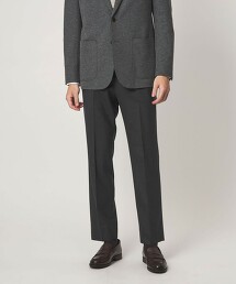 混色輕薄彈性西裝褲