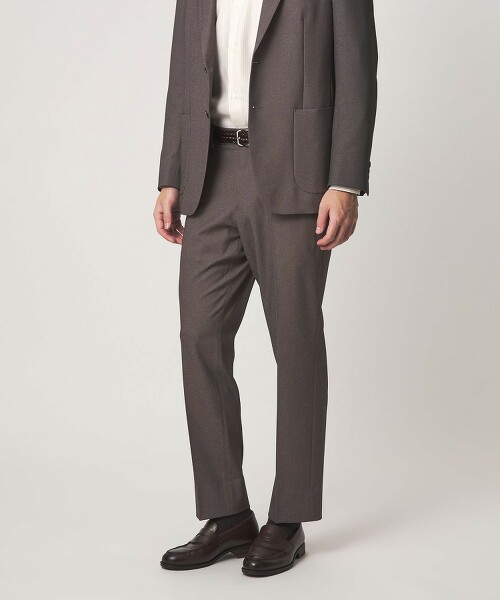 A＋ 聚酯纖維鯊魚皮輕便彈性西裝褲