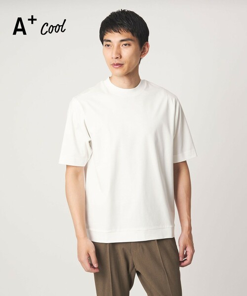 A＋ COOL 平滑圓領上衣 涼感・抗菌