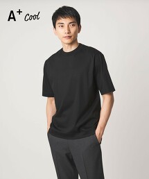 A＋ COOL 平滑圓領上衣 涼感・抗菌