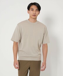 A＋ 混亞麻圓領針織