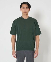 A＋ 混亞麻圓領針織