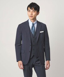 A＋ TWPU 輕薄素材2釦修身彈性西裝外套