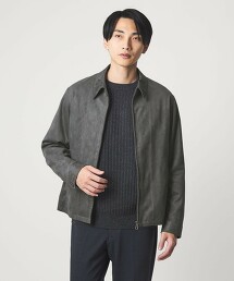 聚酯纖維仿麂皮短外套