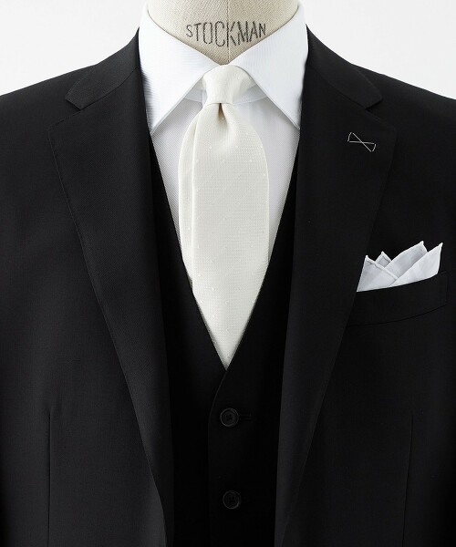 絲綢正式點點領帶 8.0cm