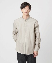 牛津布立領襯衫