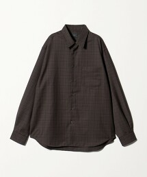 JUST LOOSE 法蘭絨格紋襯衫