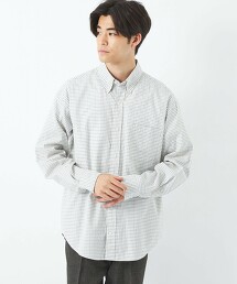 FINE BASIC 牛津布/格紋 BIG 釦領 襯衫 