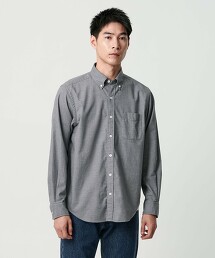 自然合身法蘭絨扣領襯衫