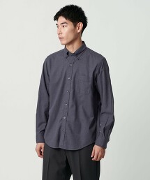 自然合身法蘭絨扣領襯衫